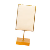 Maxbell Necklace Stand Elegant Creative Jewelry Display for Tabletop Bedroom Counter Beige 13cmx6cm