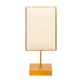 Maxbell Necklace Stand Elegant Creative Jewelry Display for Tabletop Bedroom Counter Beige 13cmx6cm