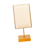 Maxbell Necklace Stand Elegant Creative Jewelry Display for Tabletop Bedroom Counter Beige 13cmx6cm