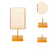 Maxbell Necklace Stand Elegant Creative Jewelry Display for Tabletop Bedroom Counter Beige 13cmx6cm