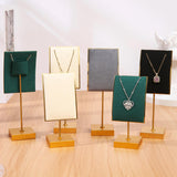 Maxbell Necklace Stand Elegant Creative Jewelry Display for Tabletop Bedroom Counter Gray 13cmx6cm