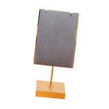 Maxbell Necklace Stand Elegant Creative Jewelry Display for Tabletop Bedroom Counter Gray 13cmx6cm