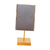 Maxbell Necklace Stand Elegant Creative Jewelry Display for Tabletop Bedroom Counter Gray 13cmx6cm