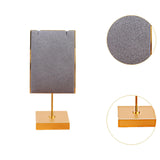 Maxbell Necklace Stand Elegant Creative Jewelry Display for Tabletop Bedroom Counter Gray 13cmx6cm