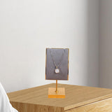 Maxbell Necklace Stand Elegant Creative Jewelry Display for Tabletop Bedroom Counter Gray 13cmx6cm