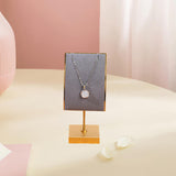 Maxbell Necklace Stand Elegant Creative Jewelry Display for Tabletop Bedroom Counter Gray 13cmx6cm