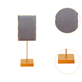 Maxbell Necklace Stand Elegant Creative Jewelry Display for Tabletop Bedroom Counter Gray 16.5cmx6cm