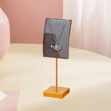 Maxbell Necklace Stand Elegant Creative Jewelry Display for Tabletop Bedroom Counter Gray 16.5cmx6cm