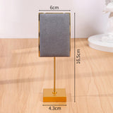 Maxbell Necklace Stand Elegant Creative Jewelry Display for Tabletop Bedroom Counter Gray 16.5cmx6cm