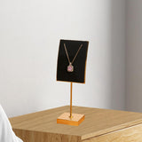 Maxbell Necklace Stand Elegant Creative Jewelry Display for Tabletop Bedroom Counter Black 16.5cmx6cm
