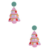 Christmas Tree Earrings Christmas Jewelry for Graduations Holiday Daily Wear