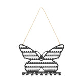Maxbell Earring Wall Holder Organizer Earring Hanging Rack for Dresser Necklace Home Black