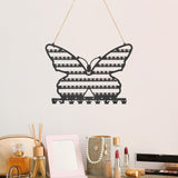 Maxbell Earring Wall Holder Organizer Earring Hanging Rack for Dresser Necklace Home Black