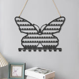 Maxbell Earring Wall Holder Organizer Earring Hanging Rack for Dresser Necklace Home Black