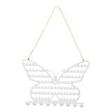 Maxbell Earring Wall Holder Organizer Earring Hanging Rack for Dresser Necklace Home White