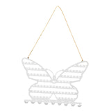 Maxbell Earring Wall Holder Organizer Earring Hanging Rack for Dresser Necklace Home White