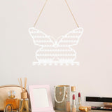 Maxbell Earring Wall Holder Organizer Earring Hanging Rack for Dresser Necklace Home White