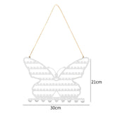 Maxbell Earring Wall Holder Organizer Earring Hanging Rack for Dresser Necklace Home White