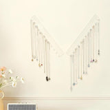 Maxbell Wall Necklace Holder Jewelry Display Stand for Drop Earrings Bangles Anklets