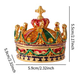 Crown Jewelry Box Cute Unique Trinket Box for Earrings Stud Necklace Pendant