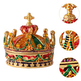 Crown Jewelry Box Cute Unique Trinket Box for Earrings Stud Necklace Pendant