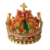 Crown Jewelry Box Cute Unique Trinket Box for Earrings Stud Necklace Pendant