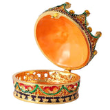 Crown Jewelry Box Cute Unique Trinket Box for Earrings Stud Necklace Pendant