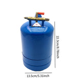 Welding Oil Pot with Valve Replaces Soldering Oil Kettle for Crafts Projects Blue 22.3x13.5cm