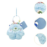Maxbell Plush Keychain Lovely Portable Hanging Ornament for Handbag Purse Decoration Blue