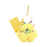 Maxbell Plush Keychain Lovely Portable Hanging Ornament for Handbag Purse Decoration Yellow