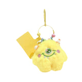 Maxbell Plush Keychain Lovely Portable Hanging Ornament for Handbag Purse Decoration Yellow