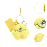 Maxbell Plush Keychain Lovely Portable Hanging Ornament for Handbag Purse Decoration Yellow