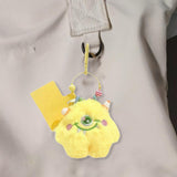 Maxbell Plush Keychain Lovely Portable Hanging Ornament for Handbag Purse Decoration Yellow