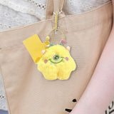 Maxbell Plush Keychain Lovely Portable Hanging Ornament for Handbag Purse Decoration Yellow