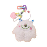 Maxbell Plush Keychain Lovely Portable Hanging Ornament for Handbag Purse Decoration White