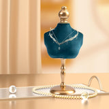 Necklace Mannequin Holder Velvet Jewelry Display Bust for Home Bedroom Decor