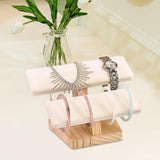 Bangle Bracelet Holder Jewelry Storage Organizer for Jewelry Store Tradeshow 2 Layers Beige