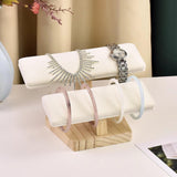 Bangle Bracelet Holder Jewelry Storage Organizer for Jewelry Store Tradeshow 2 Layers Beige