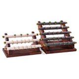 Maxbell Rings Display Stand Jewelry Organizer for Dressing Table Countertop Tabletop Beige 22x10.5x9.5cm