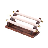 Maxbell Rings Display Stand Jewelry Organizer for Dressing Table Countertop Tabletop Beige 22x10.5x9.5cm