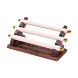 Maxbell Rings Display Stand Jewelry Organizer for Dressing Table Countertop Tabletop Beige 22x10.5x9.5cm