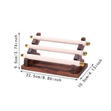 Maxbell Rings Display Stand Jewelry Organizer for Dressing Table Countertop Tabletop Beige 22x10.5x9.5cm