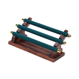 Maxbell Rings Display Stand Jewelry Organizer for Dressing Table Countertop Tabletop Green 22x10.5x9.5cm