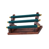 Maxbell Rings Display Stand Jewelry Organizer for Dressing Table Countertop Tabletop Green 22x10.5x9.5cm