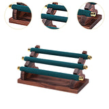 Maxbell Rings Display Stand Jewelry Organizer for Dressing Table Countertop Tabletop Green 22x10.5x9.5cm