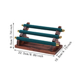 Maxbell Rings Display Stand Jewelry Organizer for Dressing Table Countertop Tabletop Green 22x10.5x9.5cm