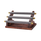 Maxbell Rings Display Stand Jewelry Organizer for Dressing Table Countertop Tabletop Gray 22x10.5x9.5cm