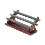 Maxbell Rings Display Stand Jewelry Organizer for Dressing Table Countertop Tabletop Gray 22x10.5x9.5cm