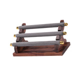 Maxbell Rings Display Stand Jewelry Organizer for Dressing Table Countertop Tabletop Gray 22x10.5x9.5cm