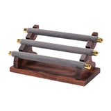 Maxbell Rings Display Stand Jewelry Organizer for Dressing Table Countertop Tabletop Gray 22x10.5x9.5cm